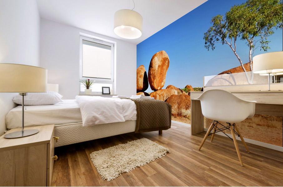 Balancing Act - Devils Marbles Mural print