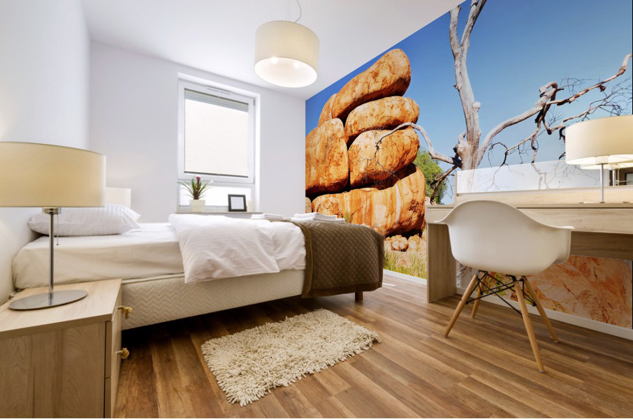Stacked Up - Devils Marbles Mural print