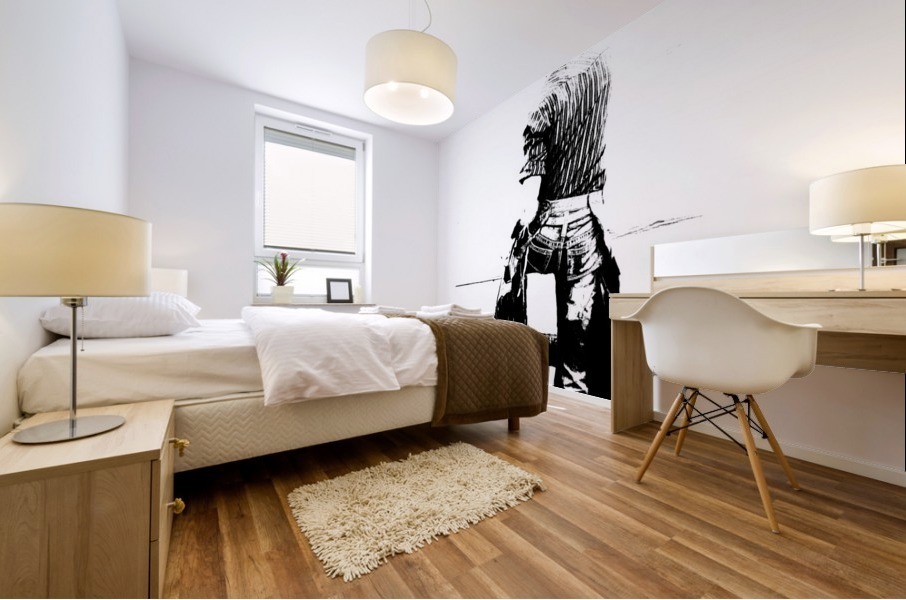 Lacing Up Mural print