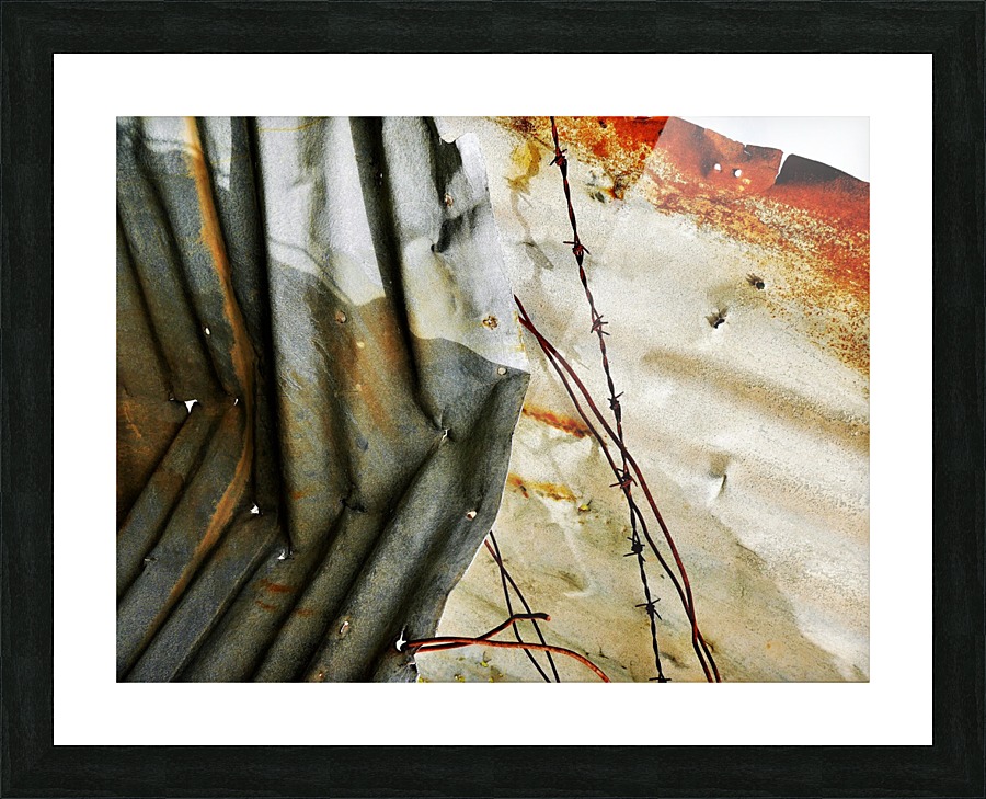 Corrugated Iron Series 19 Picture Frame print