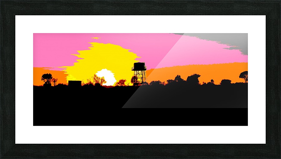 Outback Sunset Picture Frame print