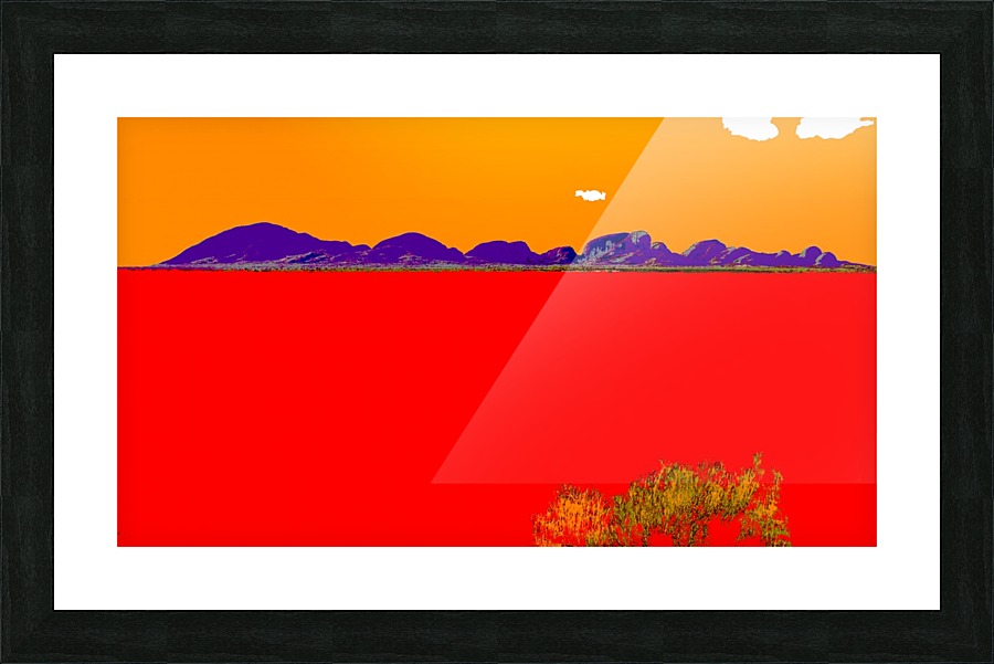 Kata Tjuta Pop Art Picture Frame print