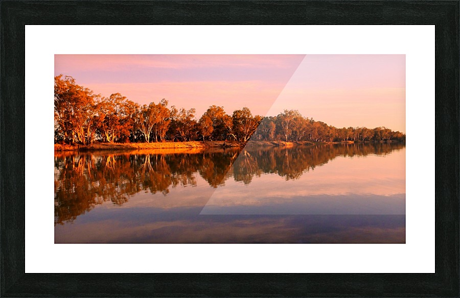 Sunset on the Murray River Picture Frame print