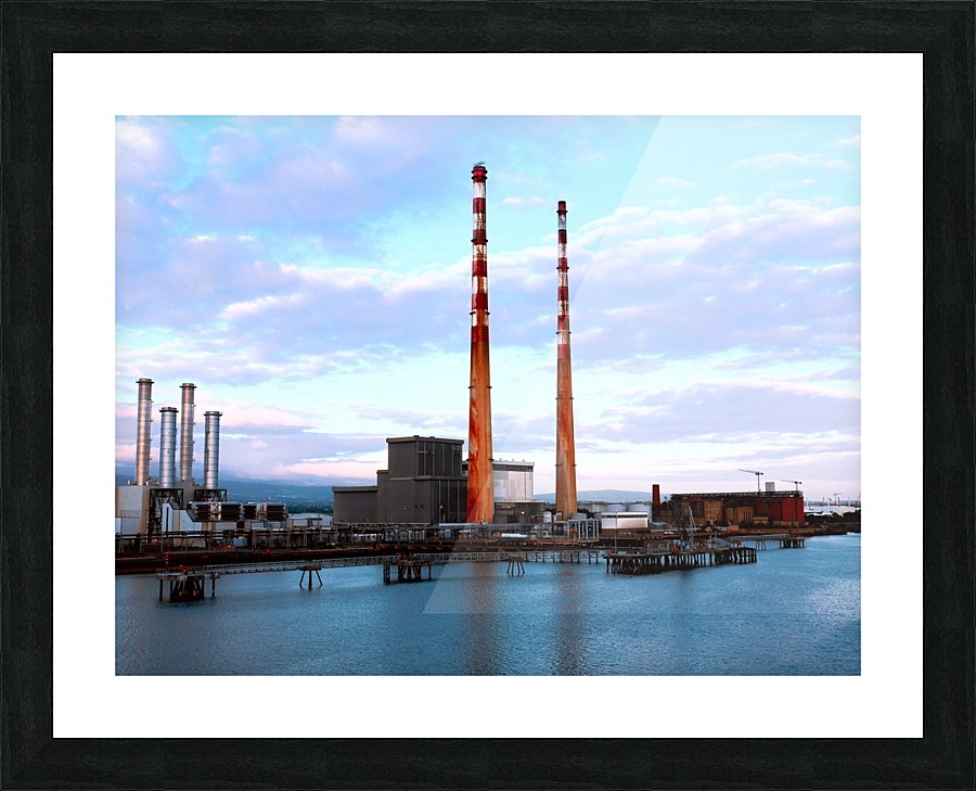 Dublins Poolbeg Chimneys Picture Frame print