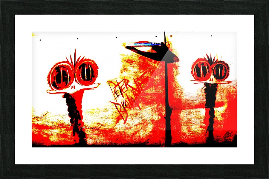 Emu Car - 2 Picture Frame print