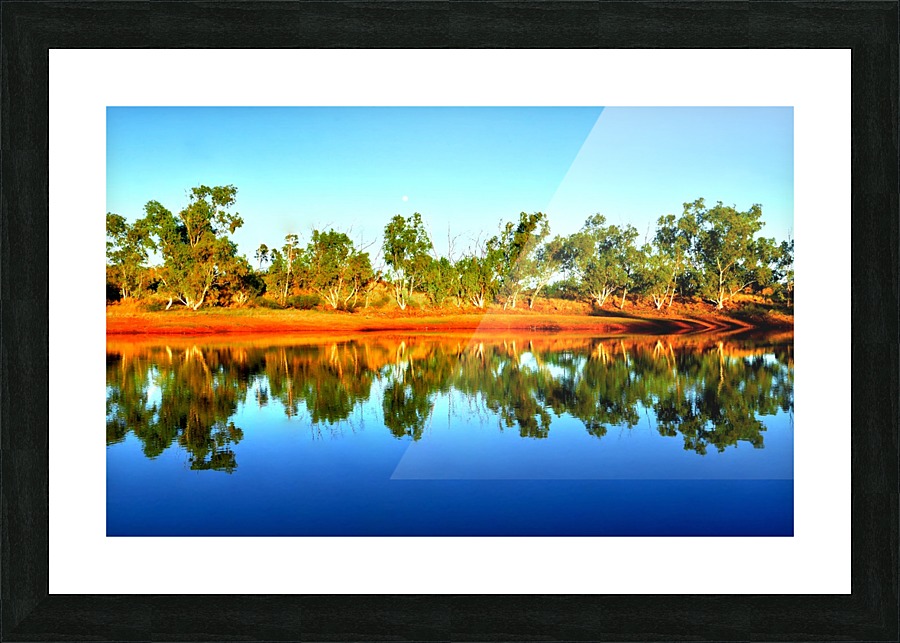 Reflections on an Outback Dam Picture Frame print