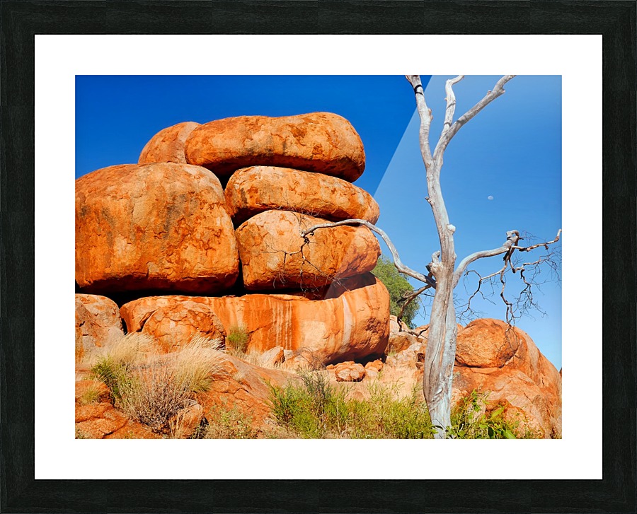 Stacked Up - Devils Marbles Picture Frame print