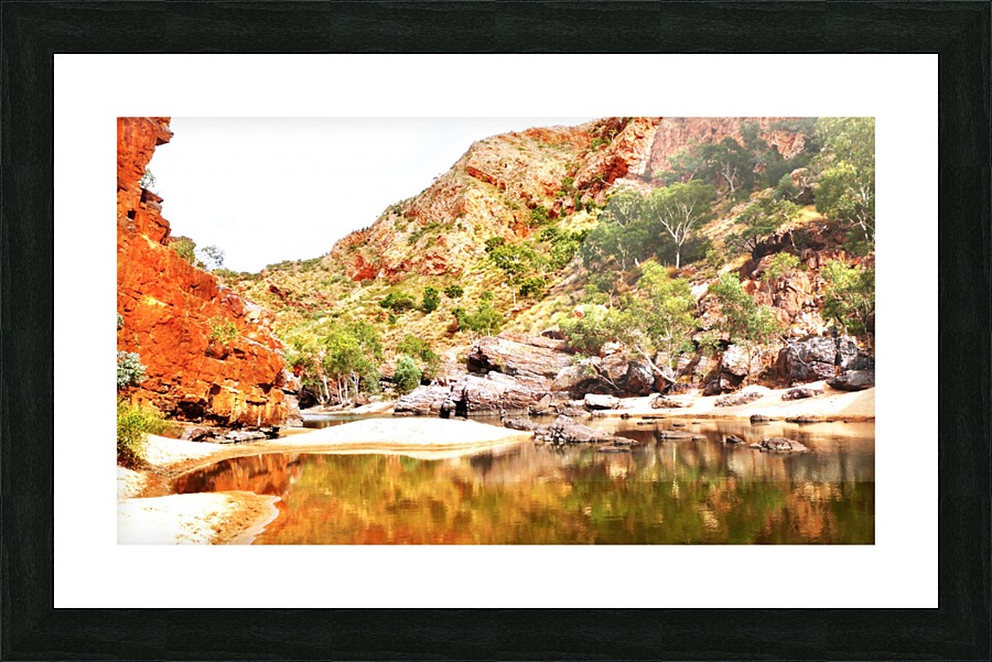Crossing the River - Ormiston Gorge Picture Frame print