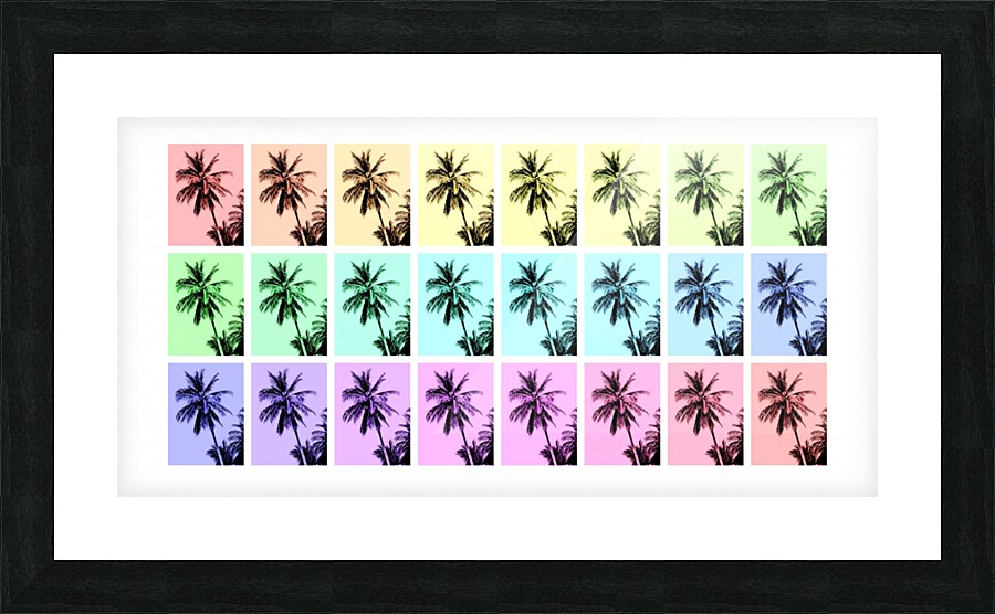 Palm Tree Collage 2 Picture Frame print