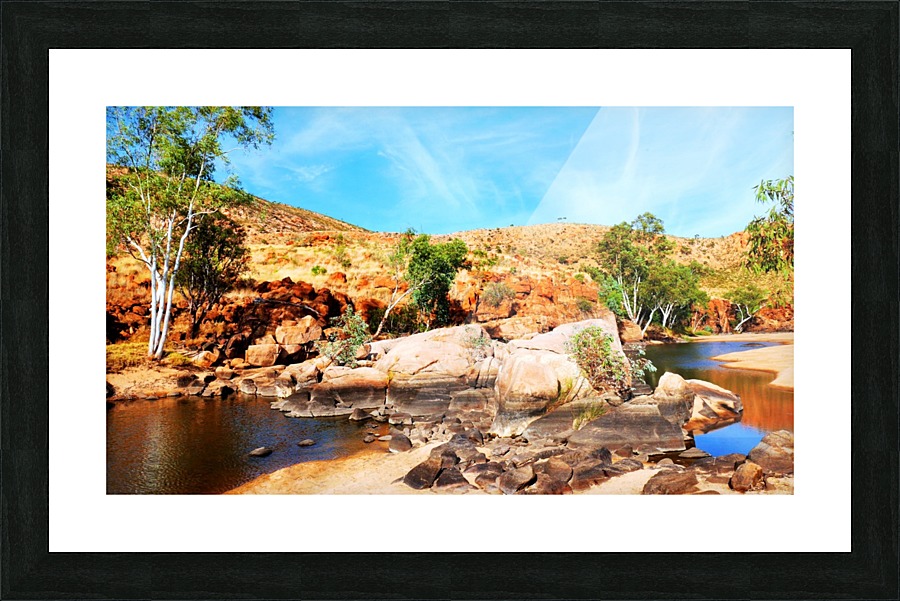 By the River - Ormiston Gorge Picture Frame print