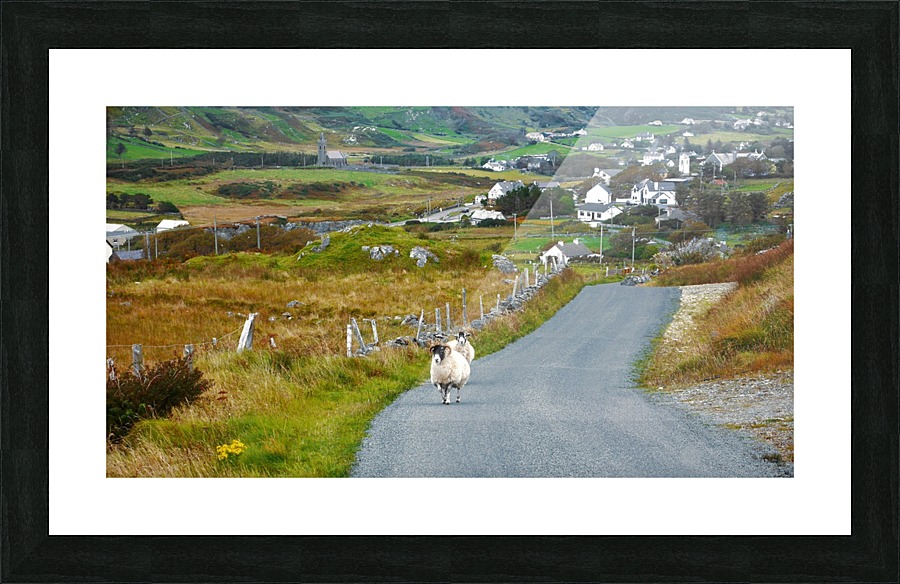 Taking a Walk Through Town Picture Frame print