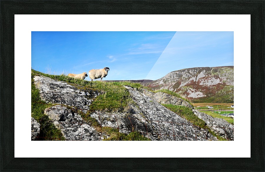 Looking to Beefan Mountain Picture Frame print