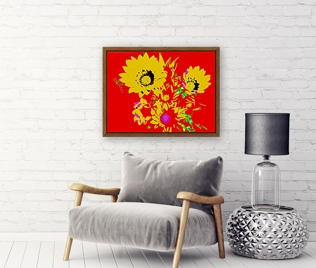 Rainbow Flower - Red Reproduction