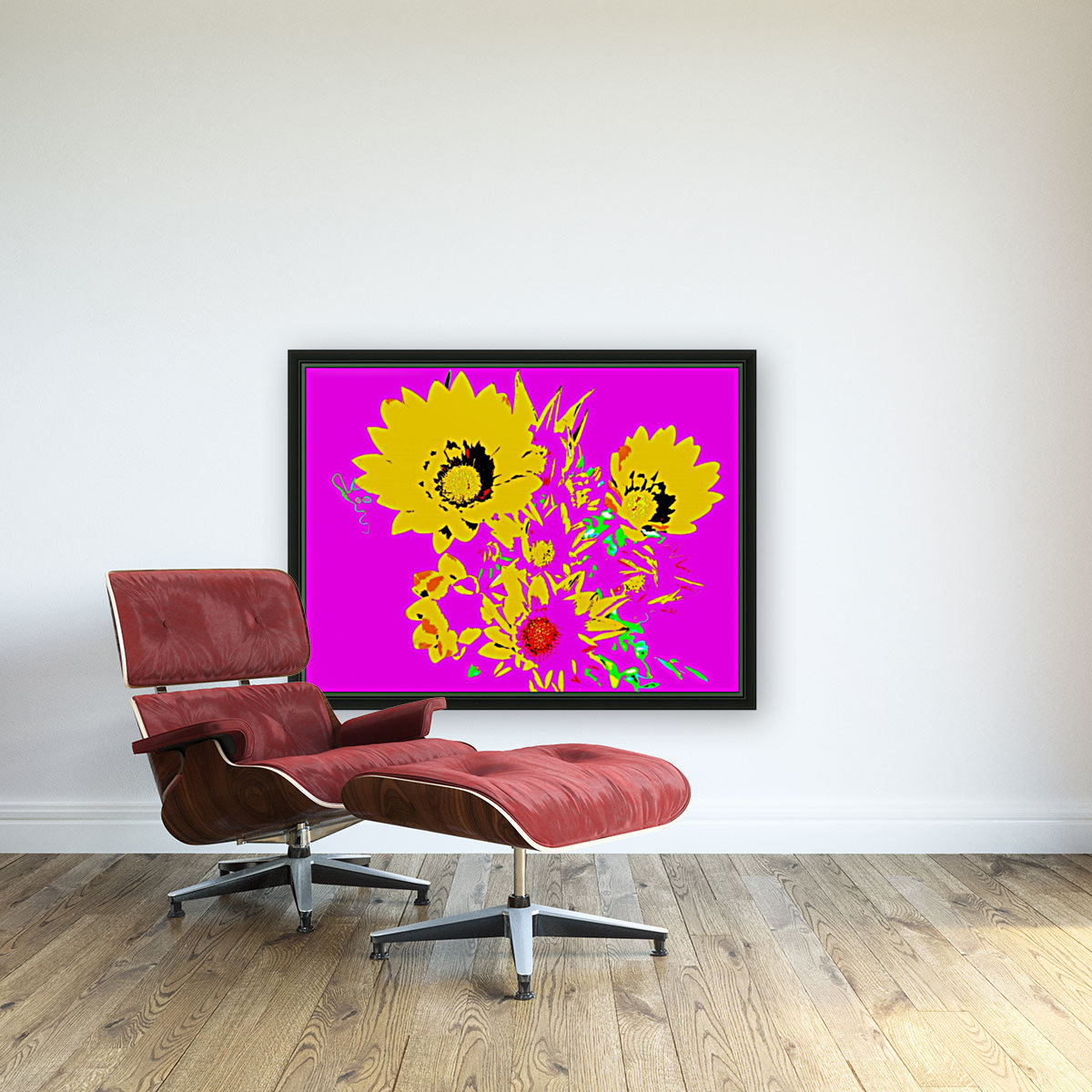 Rainbow Flower - Pink Reproduction