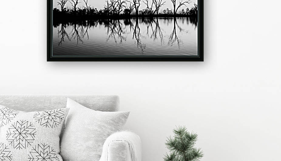 B W Lake Sunset 2 by Lexa Harpell