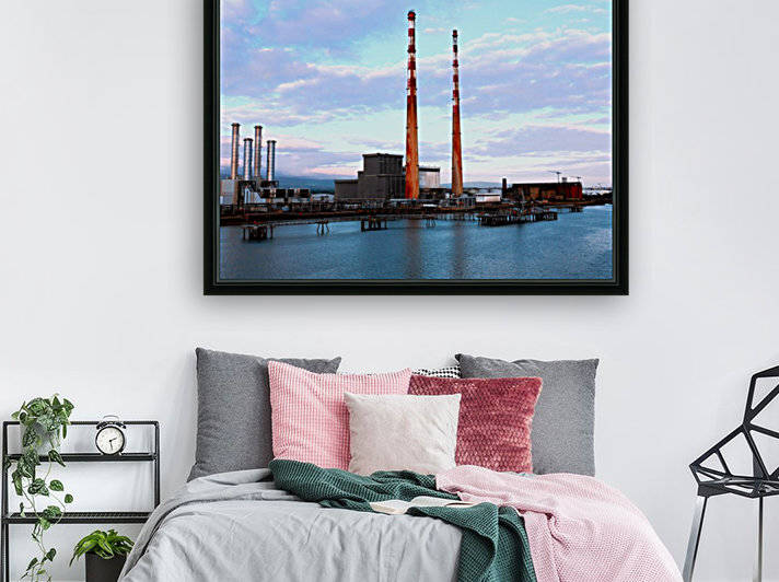 Dublins Poolbeg Chimneys by Lexa Harpell