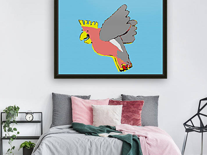 Laughing Galah - Blue by Lexa Harpell
