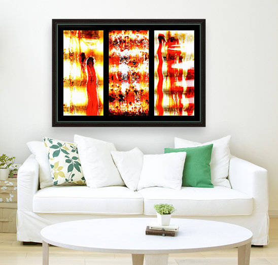 Corrugated Iron Triptych 2 by Lexa Harpell