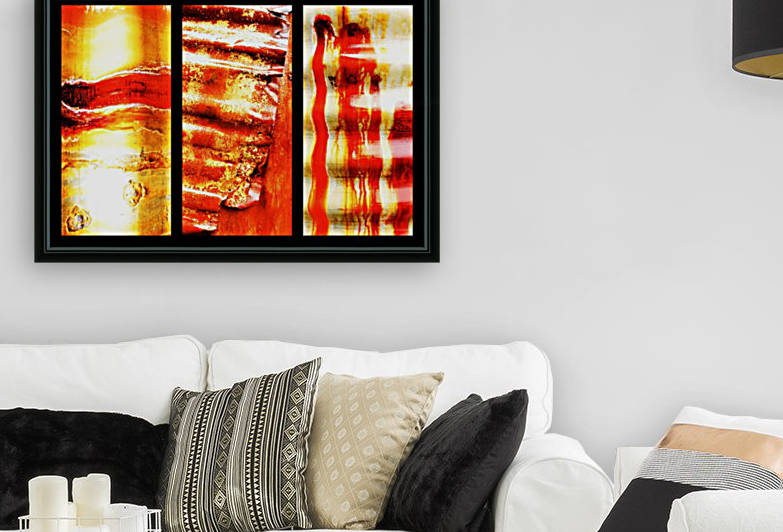 Corrugated Iron Triptych 3 by Lexa Harpell