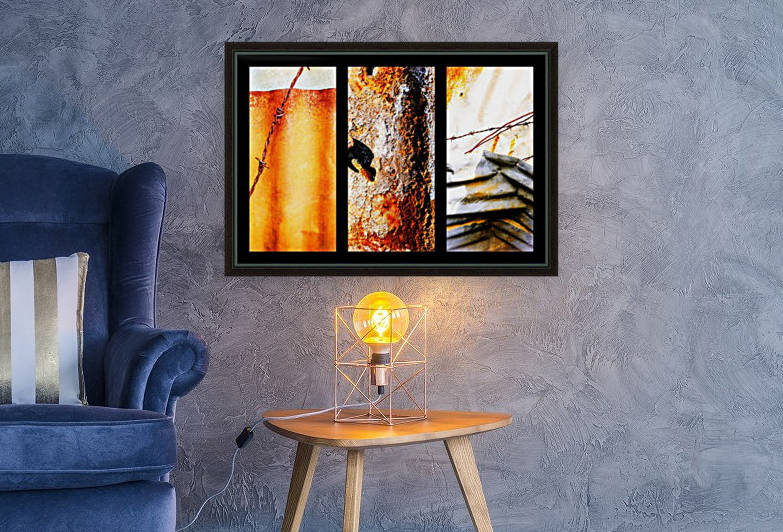 Corrugated Iron Triptych 6 by Lexa Harpell