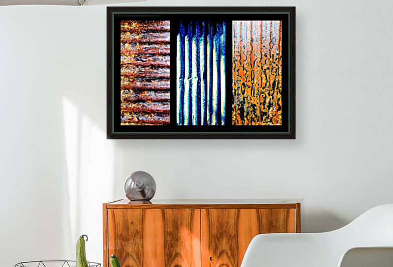 Corrugated Iron Triptych 5 by Lexa Harpell