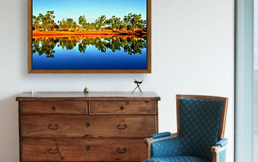 Reflections on an Outback Dam by Lexa Harpell