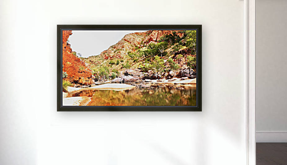 Crossing the River - Ormiston Gorge by Lexa Harpell