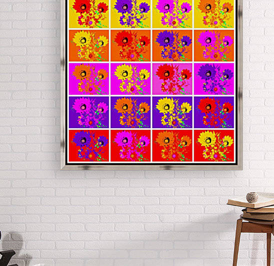 Rainbow Flowers - Collage 1 by Lexa Harpell