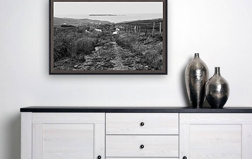 Path to Malin Beg in Autumn in BW by Lexa Harpell