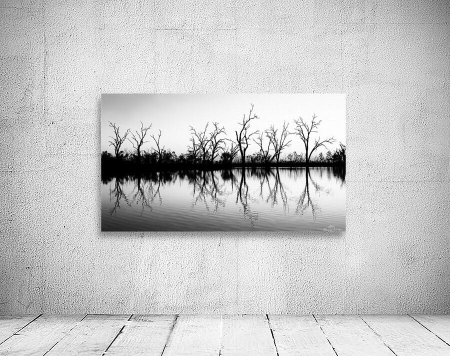 B W Lake Sunset 2 Wall Preview