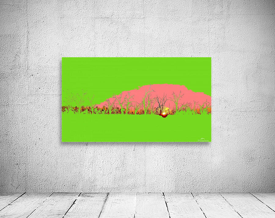 Lake Sunset - Green Wall Preview