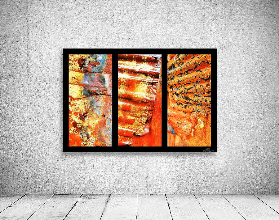 Corrugated Iron Triptych 1 Wall Preview