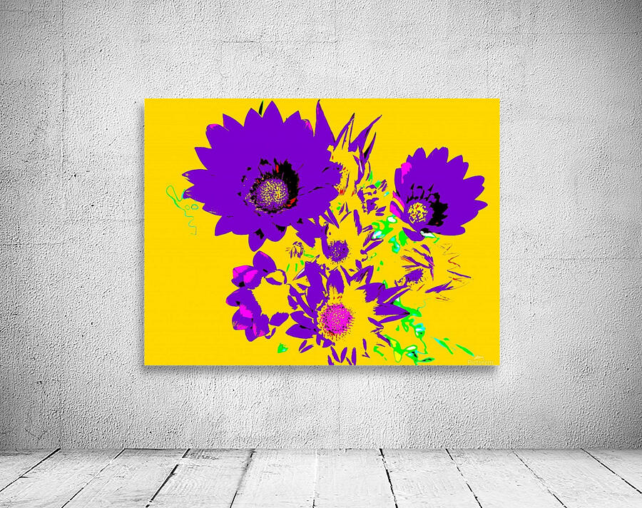 Rainbow Flower - Yellow Wall Preview