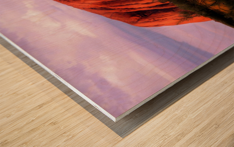 First Light - Uluru Australia Wood print