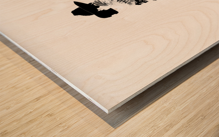 Lacing Up Wood print