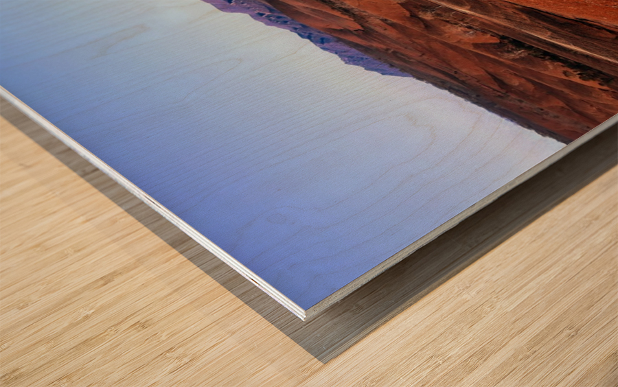 Sunset over Flinders Ranges Wood print