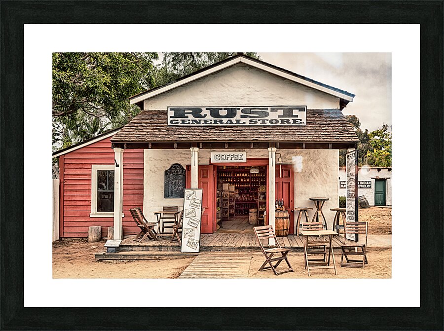 Rust General Store Picture Frame print