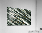 A captivating abstract artwork featuring diagonal Acrylic Print