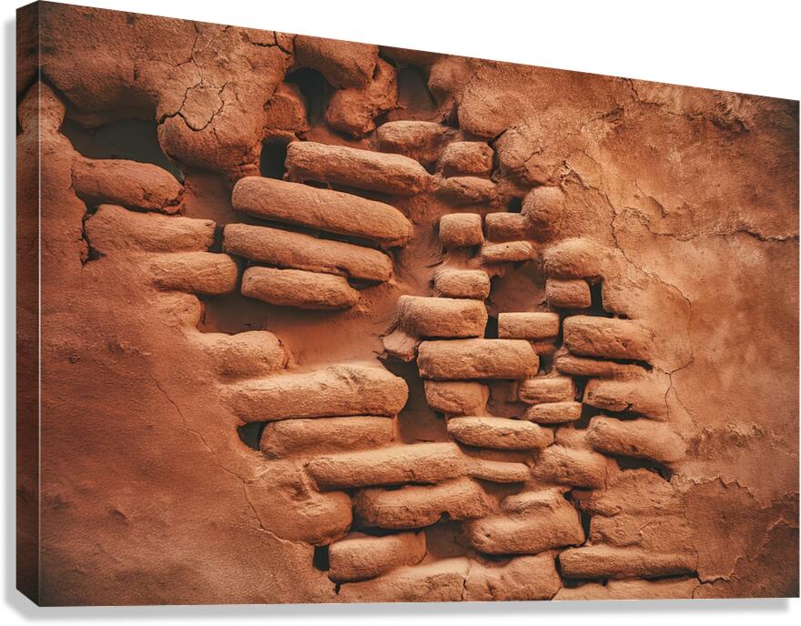 a weathered old wall 1 Canvas Print