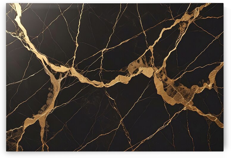 a black marble surface with intricate patterns 1. by Mitica Mihaila