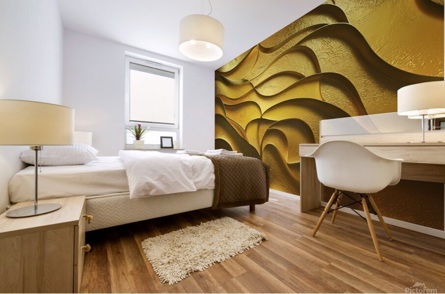 A visually stunning abstract gradient background Mural print