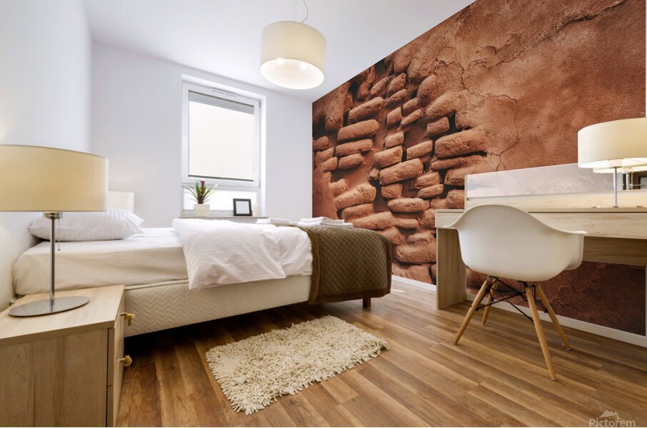a weathered old wall 1 Mural print