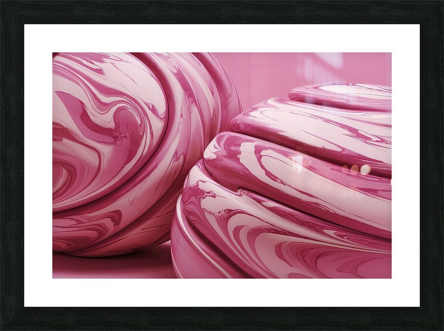 A stunning image featuring three spherical object Picture Frame print