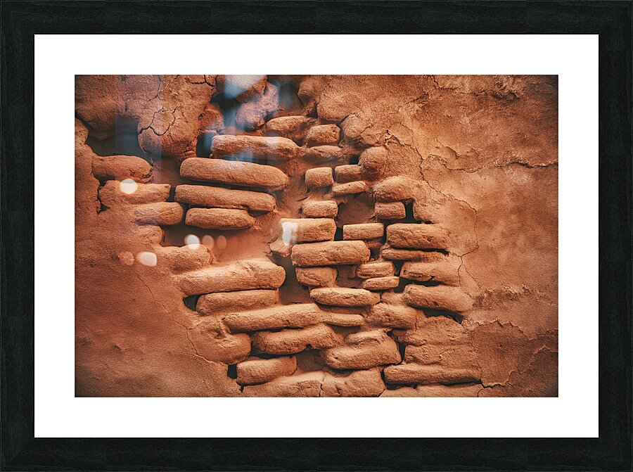a weathered old wall 1 Picture Frame print