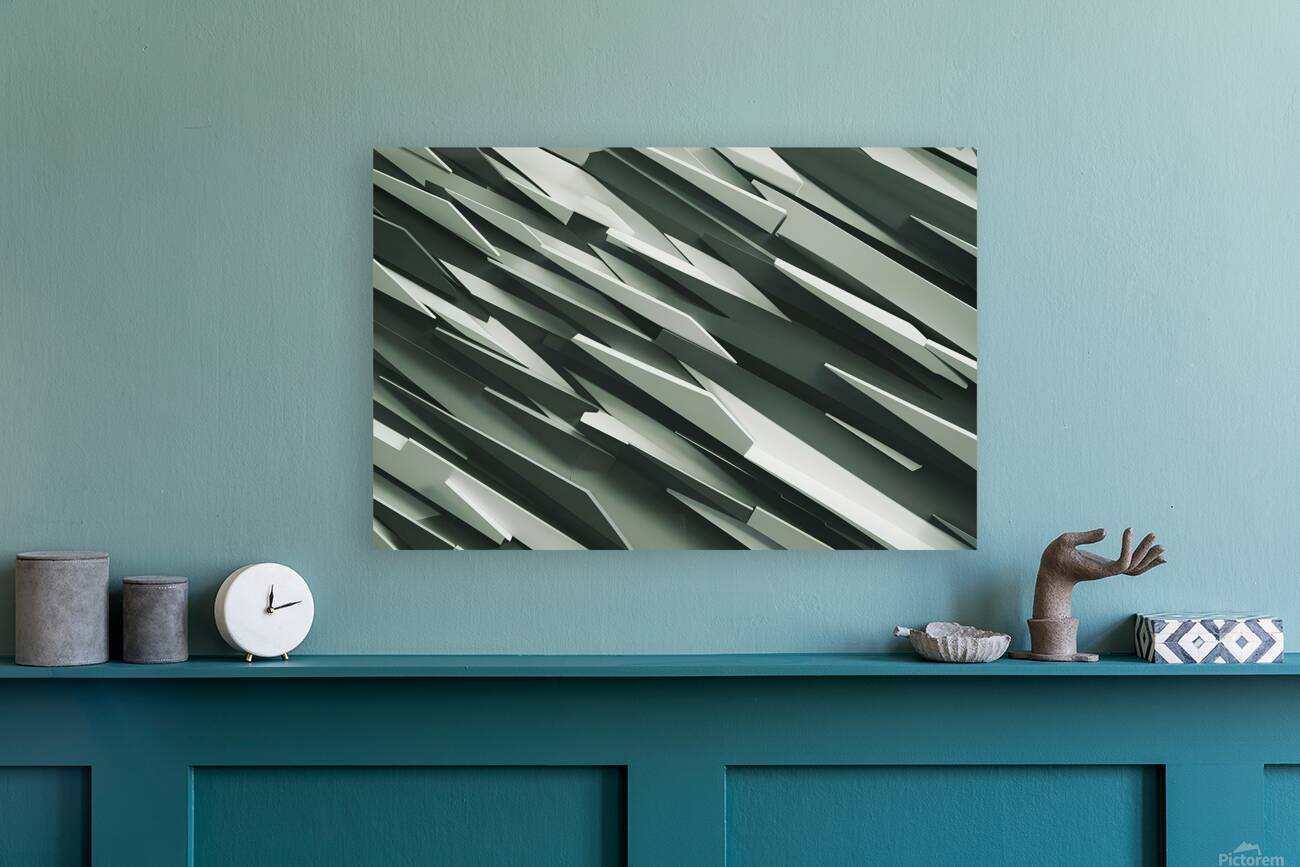 A captivating abstract artwork featuring diagonal Reproduction
