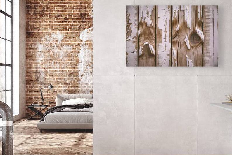 A close up of weathered wooden planks showcasing by Mitica Mihaila