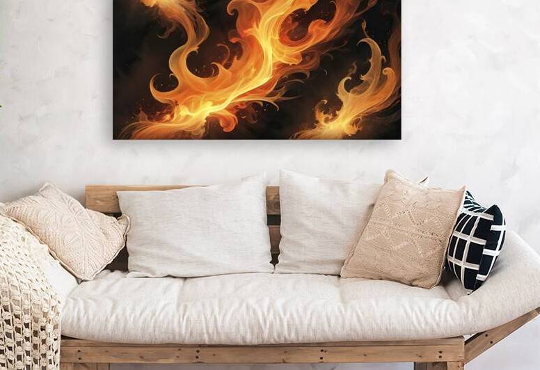 vibrant multicolored flames swirling 2 by Mitica Mihaila