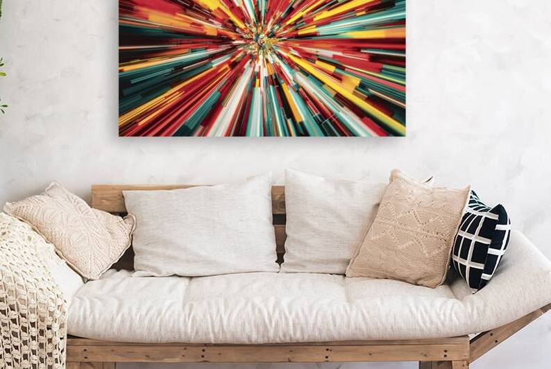 A vibrant and dynamic abstract piece that capture by Mitica Mihaila