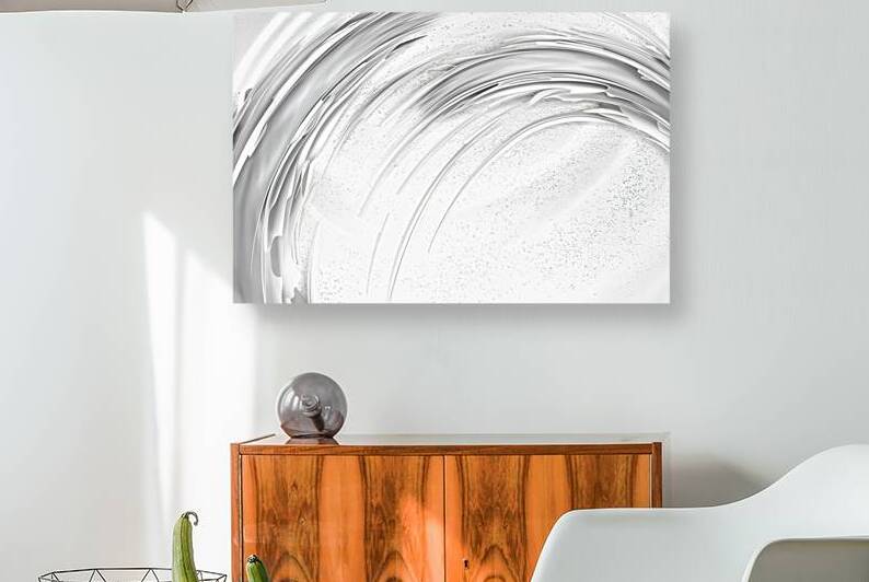 mesmerizing whirlpool of white streaks 3 by Mitica Mihaila