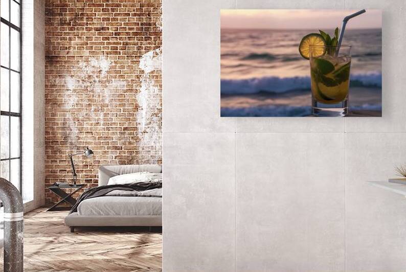 A captivating image of a chilled mojito in a glas by Mitica Mihaila